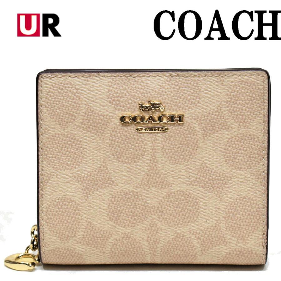シロクマ COACH ゴールド 二つ折り財布 コーチ 二つ折り財布（札入れ）/ミニ財布 財布 レディース