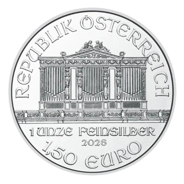 2026年 オーストリア ウィーン銀貨ハーモニー 1オンス BU Austrian