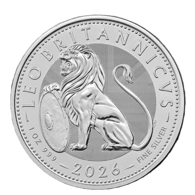 2026 英国 ブリティッシュライオン 銀貨 1oz Ag999 BU : 世界の紙幣 金