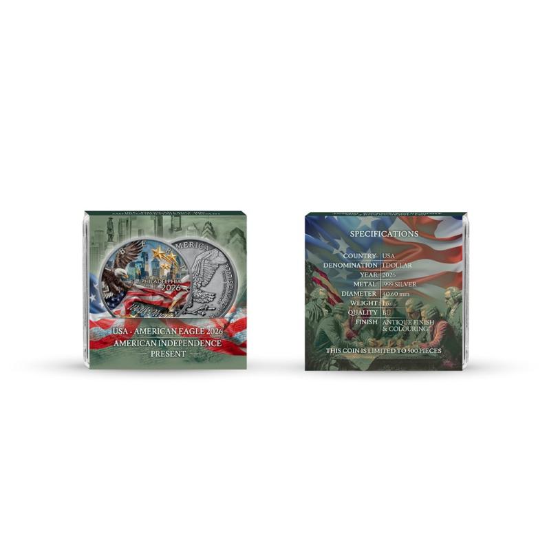 2026 アメリカンイーグル アメリカ独立250周年「Present（現在）」銀貨