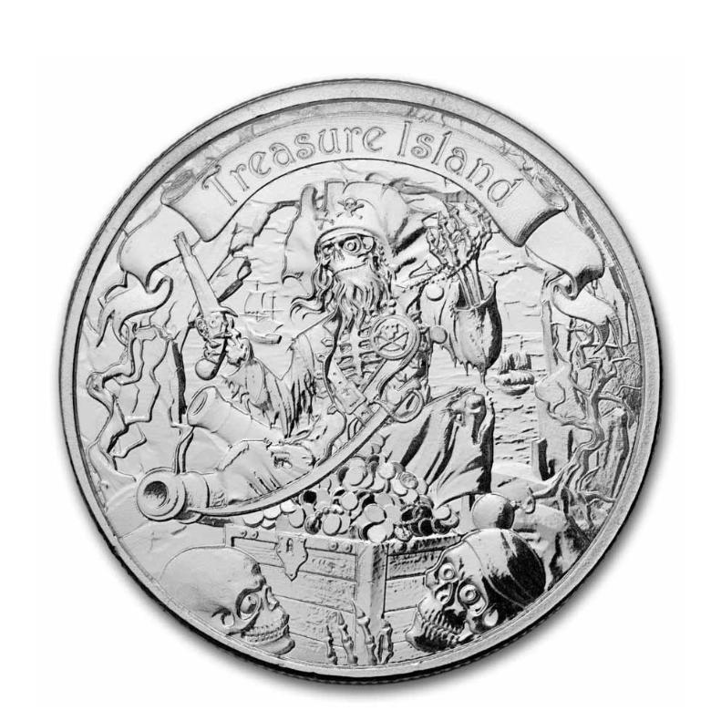 2026 ニウエ トレジャーアイランド 銀貨 1oz Ag999 BU : 世界の紙幣 金 