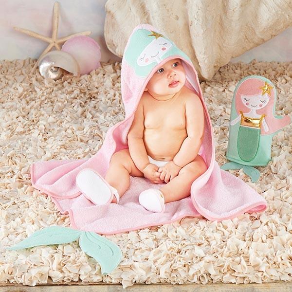 ベビー フード付きタオル スリッパ ボディタオル ギフトディスプレイ入り 出産祝い Baby Aspen ベビーアスペン