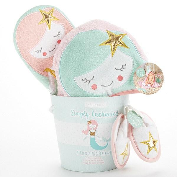 ベビー フード付きタオル スリッパ ボディタオル ギフトディスプレイ入り 出産祝い Baby Aspen ベビーアスペンの画像