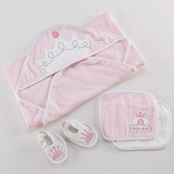 ベビー フード付きタオル スリッパ ボディタオル ギフトディスプレイ入り 出産祝い Baby Aspen ベビーアスペン_1