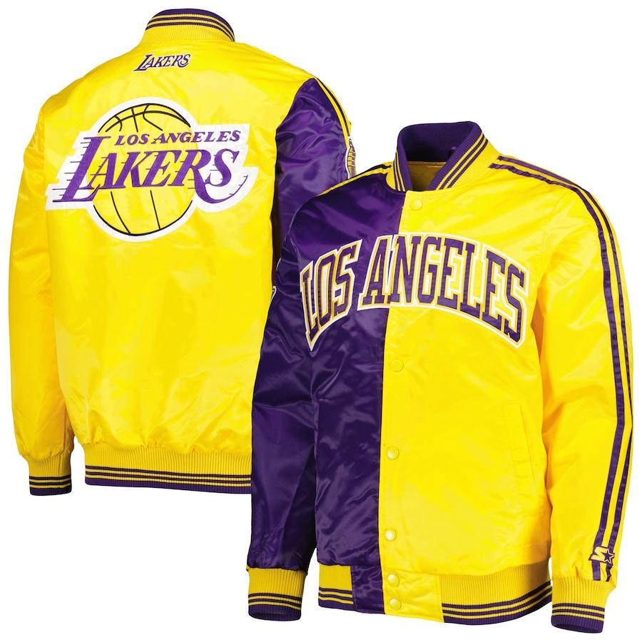 NBA メンズ アウタージャケット Lakers Fast Break Jacket （Purple