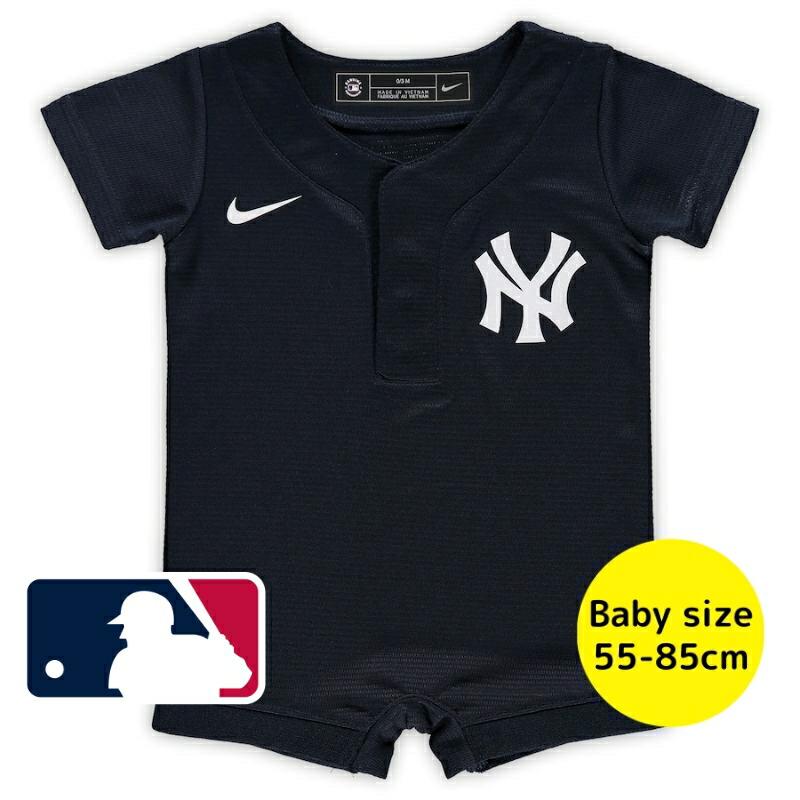 【NY購入品】NIKE MLB ニューヨーク・ヤンキース ベビー ロンパース MLB公式 55-85cm NIKE ナイキ ロンパース カバーオール ユニフォーム柄