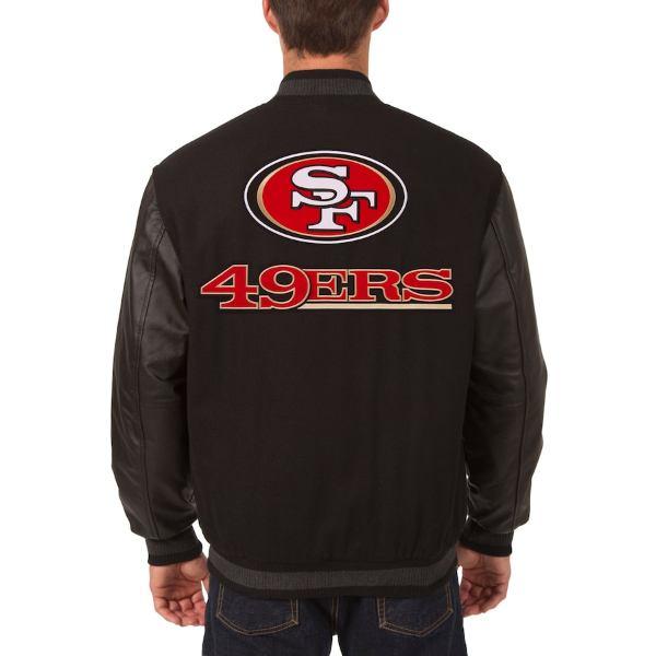 NFL メンズ スタジャン リバーシブルアウタージャケット サンフランシスコ・49ers San Francisco 49ers Versity Jacketの画像
