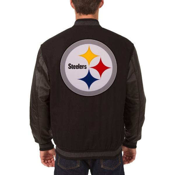 NFL メンズ スタジャン リバーシブルアウタージャケット ピッツバーグ・スティーラーズ Pittsburgh Steelers Versity Jacketの画像