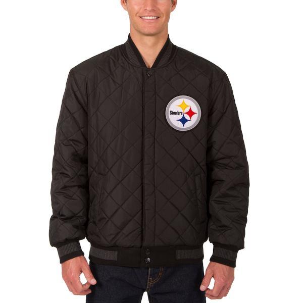 NFL メンズ スタジャン リバーシブルアウタージャケット ピッツバーグ・スティーラーズ Pittsburgh Steelers Versity Jacketの画像