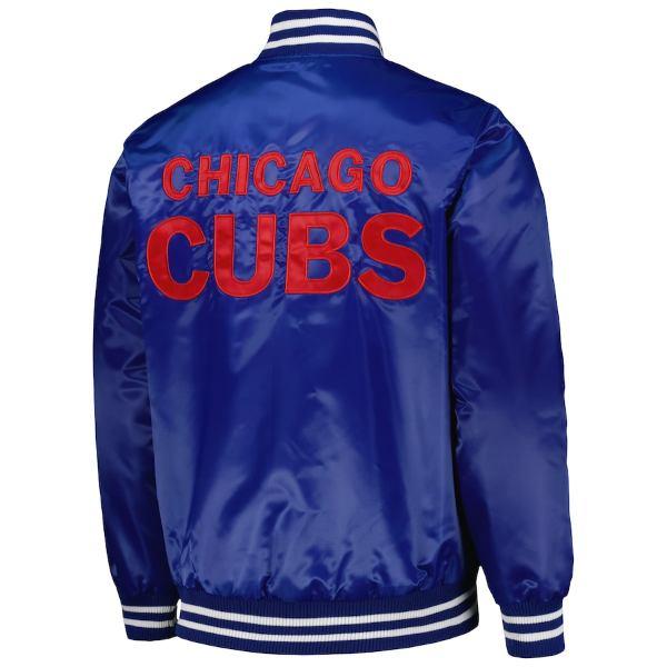 MLB公式 メンズ スタジャン アウタージャケット シカゴ・カブス Chicago Cubs Versity Jacketの画像