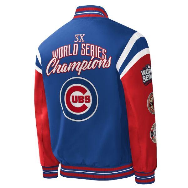 MLB公式 メンズ スタジャン アウター シカゴ・カブス 鈴木誠也 今永昇太 Chicago Cubs Varsity Jacketの画像