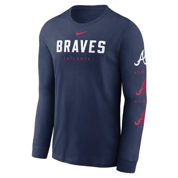 MLB公式 ナイキ nike メンズ 長袖Tシャツ ロンT トップス アトランタ・ブレーブス｜us-kidswear｜02