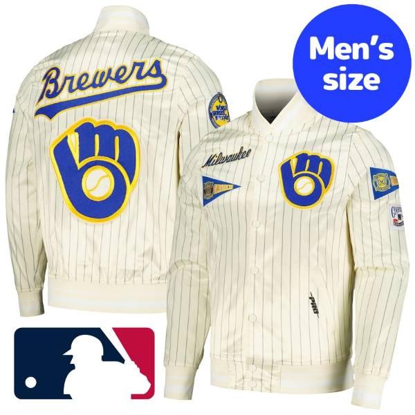 MLB公式 メンズ スタジャン アウター ミルウォーキー・ブリュワーズ
