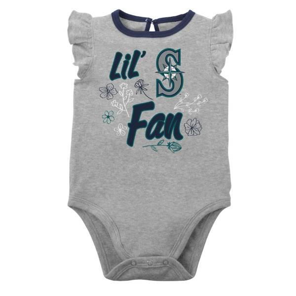 MLB公式 55-85cm ボディスーツ2枚セット ベビー服 ロンパース 出産祝い イチロー シアトル・マリナーズ Seattle Mariners_3