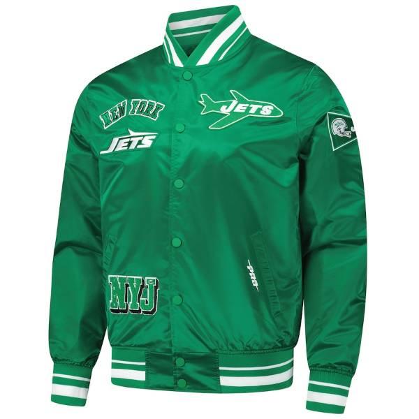 NFL公式 メンズ アウター スタジャン ニューヨーク・ジェッツ New York Jets Sublimated Satin Full-Snap Jacketの画像