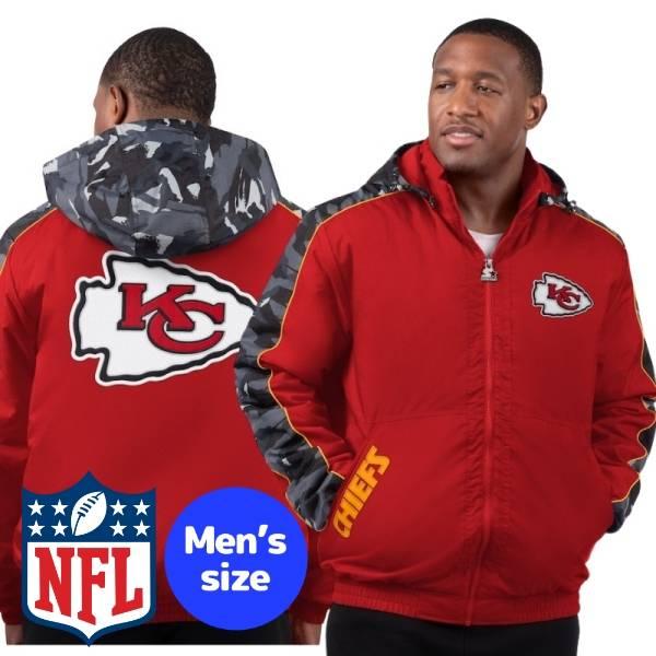 NFL公式 メンズ アウター 中綿ジャケット カンザスシティ・チーフス