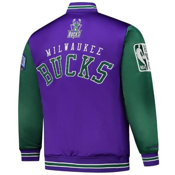 NBA公式 メンズ アウター スタジャン ミルウォーキー・バックス 