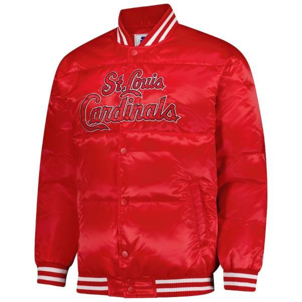 MLB公式 メンズ アウター ダウンジャケット ヌートバー セントルイス・カージナルス St. Louis Cardinals Satin Jacketの画像