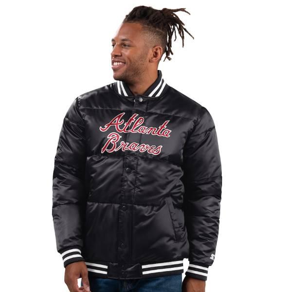 MLB公式 メンズ アウター ダウンジャケット アトランタ・ブレーブス Atlanta Braves Satin Jacketの画像