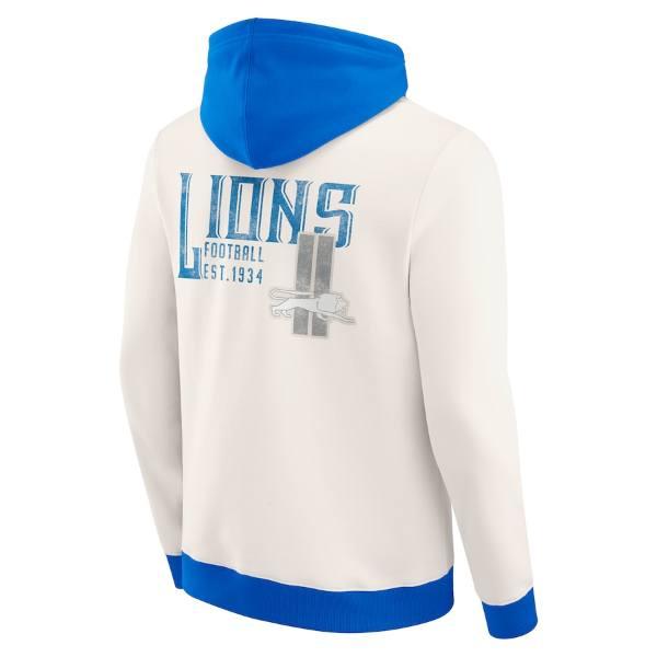 NFL公式 正規品 メンズ パーカー 長袖トップス フーディー デトロイト・ライオンズ Detroit Lions Distressed Graphics Full-Zip Hoodie_2