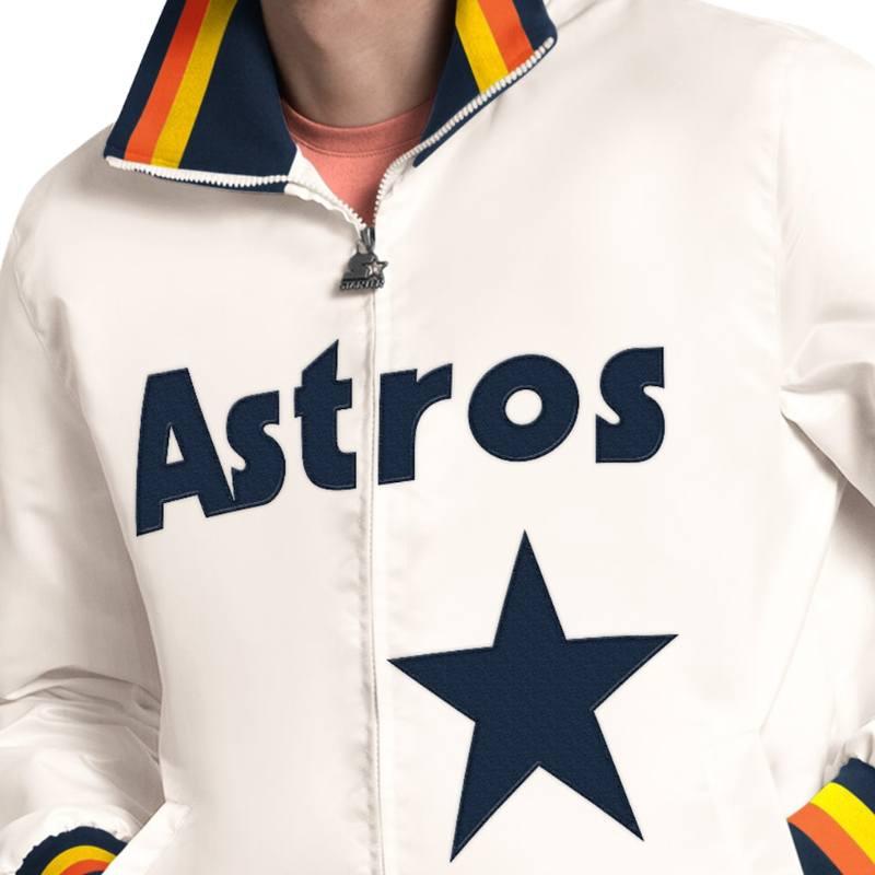 Starter スターター MLB公式 メンズ スタジャン ジャケット アウター ヒューストン・アストロズ 今井達也 Houston Astrosの画像