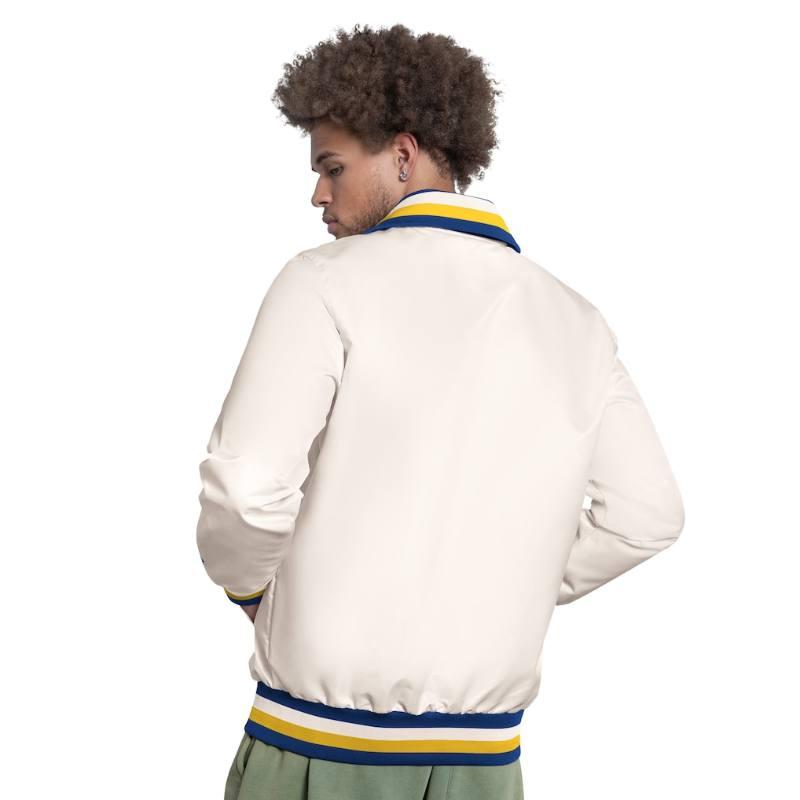 Starter スターター MLB公式 メンズ スタジャン ジャケット アウター ミルウォーキー・ブルワーズ ブリュワーズ Milwaukee Brewersの画像