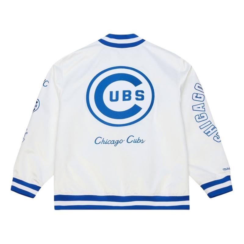 Mitchell & Ness ミッチェルアンドネス MLB公式 軽量 ライトウェイト スタジャン ジャケット アウター シカゴ・カブス 今永昇太 鈴木誠也 Chicago Cubsの画像
