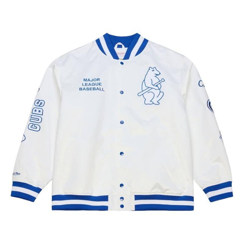Mitchell & Ness ミッチェルアンドネス MLB公式 軽量 ライトウェイト スタジャン ジャケット アウター シカゴ・カブス 今永昇太 鈴木誠也 Chicago Cubsの画像