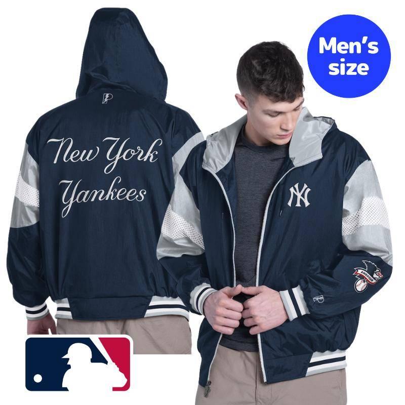 NY ニューヨークヤンキース スタジャン ウインドブレーカー LB NYヤンキース ビンテージ NEW YORK YANKEES APEX ONE Fanatics（ファナティクス） ァナティクス 当店別注モデル MLB