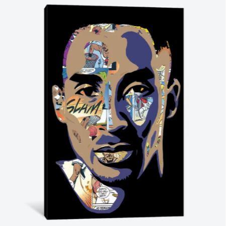 オマージュアート Kobe - Space Jam Tribute コービー・ブライアント Kobe Bryant キャンバスアート 絵画 インテリア｜us-kidswear