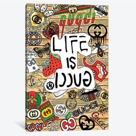 お洒落なオマージュアート Life Is Gucci Abstract グッチ GUCCI お洒落なオマージュアート Life Is Gucci Abstract グッチ GUCCI