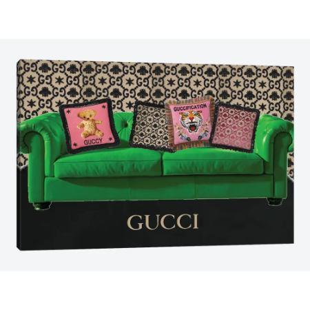 お洒落なオマージュアート Gucci Couch And Pillows グッチ GUCCI 
