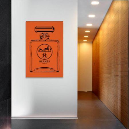 お洒落なオマージュアート Hermes Black エルメス HERMES キャンバス 