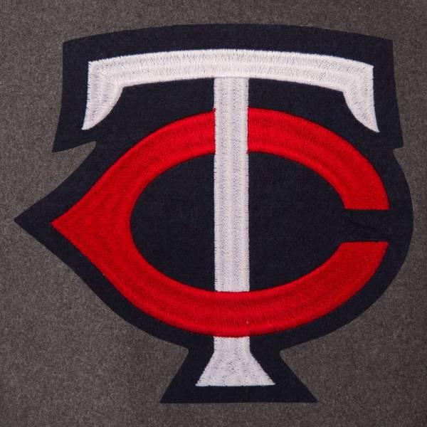 MLB公式 メンズ アウター スタジャン バーシティジャケット ミネソタ・ツインズMinnesota Twinsの画像