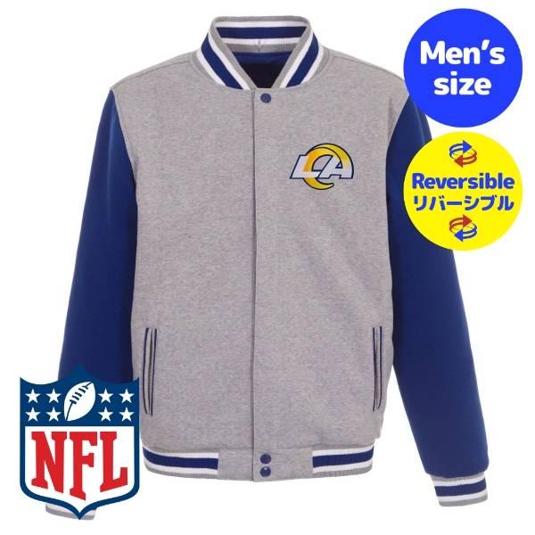 NFL公式 メンズ アウター スタジャン バーシティジャケット ジャンパー アメフト ロサンゼルス・ラムズ Los Angeles Rams ...