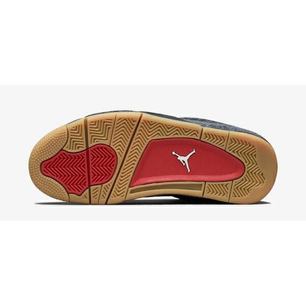 ジョーダン ナイキ NIKE メンズ スニーカー シューズ 靴 リーバイス Levi s x Nike Jordan 4 Retro Levi s Black コラボレーションスニーカー ユニセックスの画像