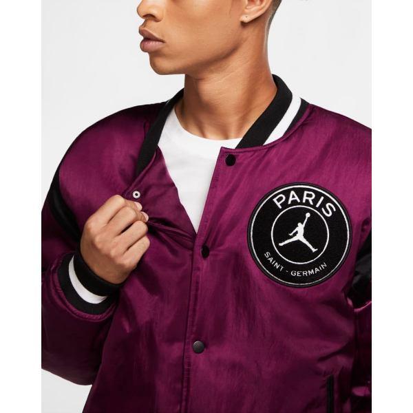 ナイキ NIKE ジョーダン Jordan メンズ スタジャン ジャケット アウター ジャンパー Jordan Paris Saint-Germain Varsity Jacketの画像