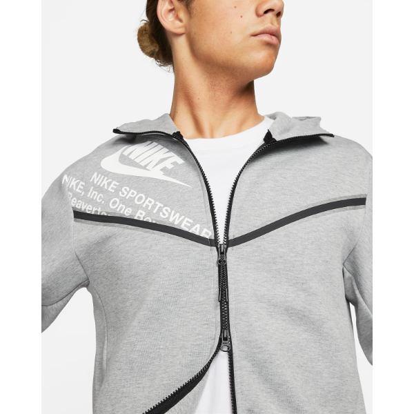 NIKE ナイキ メンズ パーカー トレーナー フーディー 長袖トップス Nike Sportswear Tech Fleece Graphic Full-Zip Hoodie DM6474-063の画像