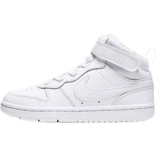 nike ナイキ Nike Court Borough Mid 2 Shoes（White） 男の子用スニーカー 子供靴 シューズ （-22.0cm）｜us-kidswear