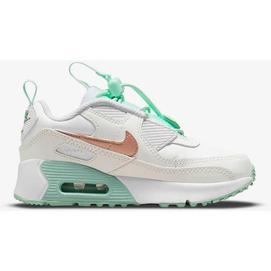 nike ナイキ Nike Air Max 90 Toggle Shoes（White） 男の子用スニーカー 子供靴 シューズ （-22.0cm）｜us-kidswear｜02