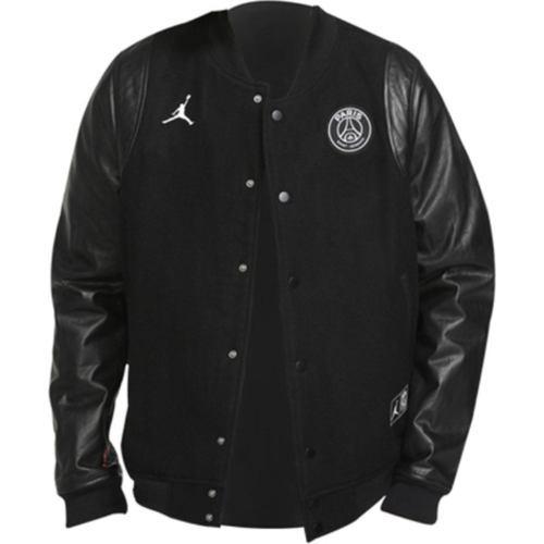 ナイキ NIKE ジョーダン Jordan メンズ スタジャン ジャケット アウター ジャンパー Jordan x PSG Bomber Leather Destroyer Jacketの画像
