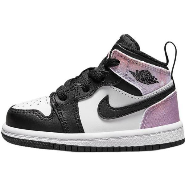 ナイキ Nike ジョーダン Jordan 1 Mid SE Shoes（Black/Amethyst Wave） 子供用スニーカー 靴 出産祝い
