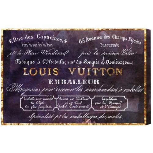 高級品市場 送料無料 Oliver Gal オリバーガル 76x51cm Emballeur Louis Vuitton ルイ・ヴィトン 絵画 キャンバスアート ファブリックパネル