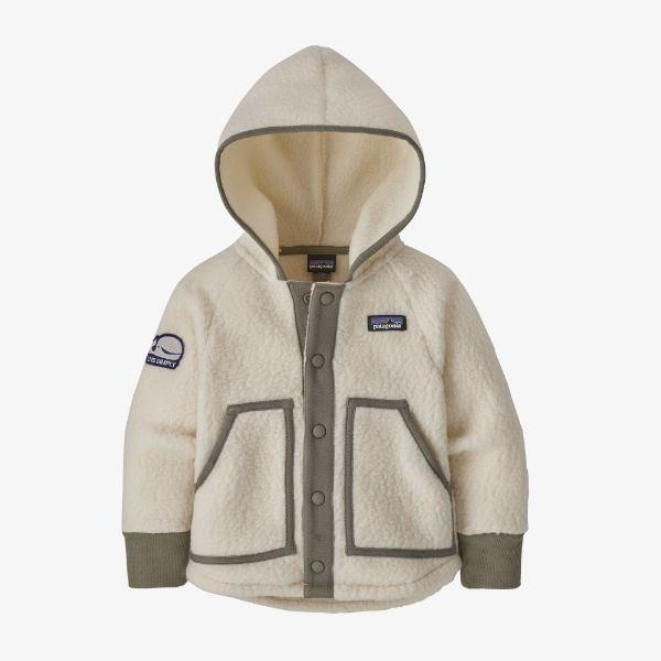 Patagonia パタゴニア 子供用アウター Retro Pile フード付きフリースジャケット（Natural） 男の子 女の子｜us-kidswear