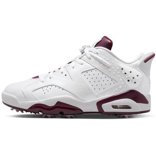 ゴルフシューズ メンズ スパイクレス 安い ジョーダン ナイキ Air Jordan 6 Low G NRG（White/Bordeaux）｜us-kidswear｜02