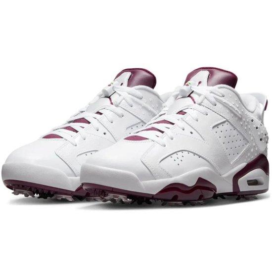 ゴルフシューズ メンズ スパイクレス 安い ジョーダン ナイキ Air Jordan 6 Low G NRG（White/Bordeaux）｜us-kidswear｜04