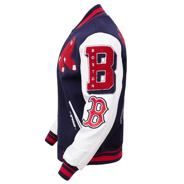 プロスタンダード MLB公式 メンズ アウター バーシティジャケット スタジャン ボストン・レッドソックス 吉田正尚 BOSTON RED SOX MASHUP VARSITY JACKETの画像