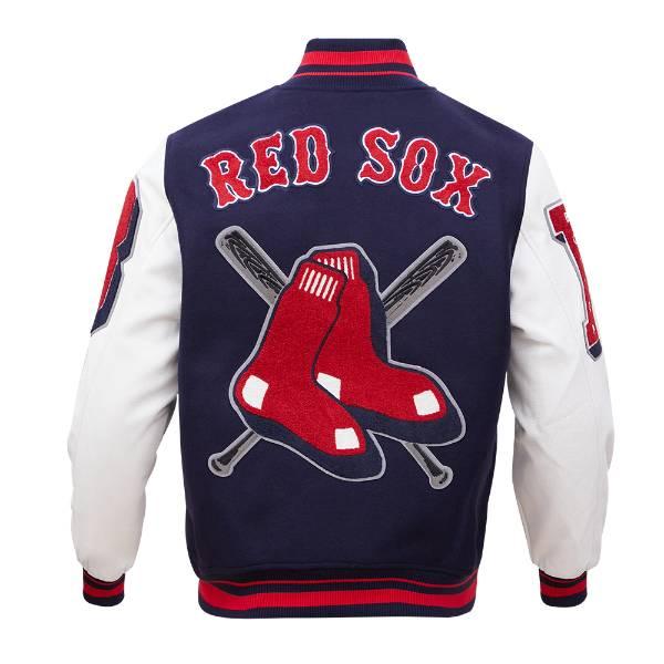 プロスタンダード MLB公式 メンズ アウター バーシティジャケット スタジャン ボストン・レッドソックス 吉田正尚 BOSTON RED SOX MASHUP VARSITY JACKETの画像