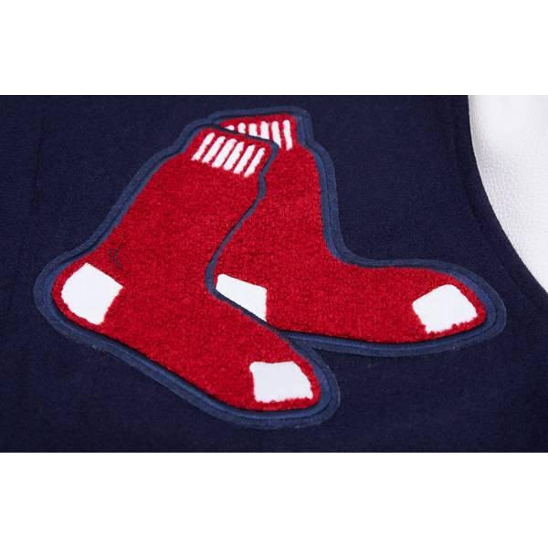 プロスタンダード MLB公式 メンズ アウター バーシティジャケット スタジャン ボストン・レッドソックス 吉田正尚 BOSTON RED SOX MASHUP VARSITY JACKETの画像