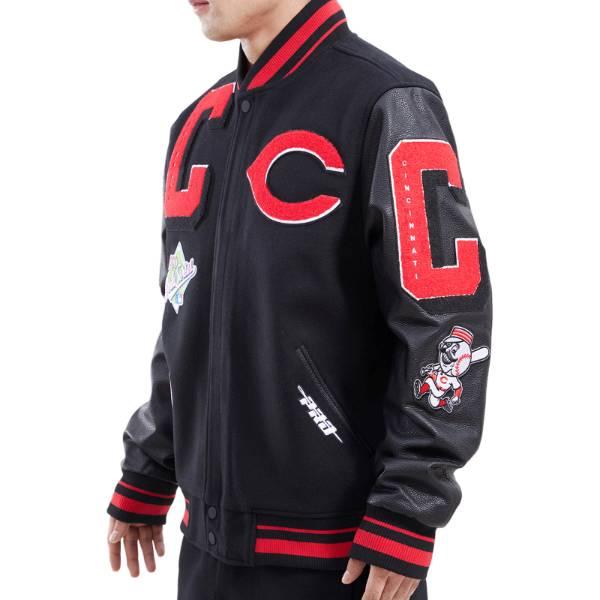 Pro Standard プロスタンダード MLB公式 メンズ アウター バーシティジャケット スタジャン シンシナティ・レッズ CINCINNATI REDS MASHUP VARSITY JACKETの画像